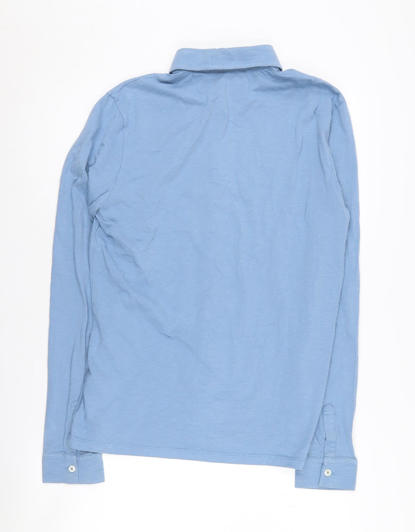 Reiss Women's Blue Button-Up Shirt Medium