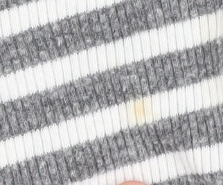 Superdry Women’s Grey Striped High Neck Top Size S