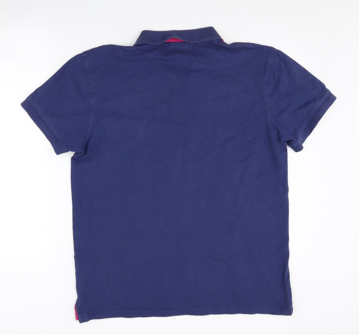 GANT Unisex Adults Blue Polo Shirt L Cotton Casual