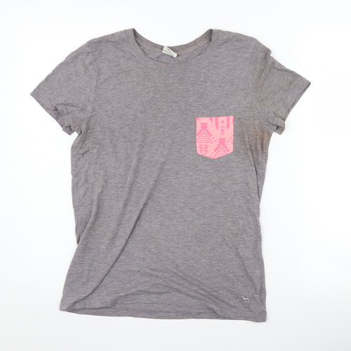 Victoria's Secret Women's Grey Basic T-Shirt XS