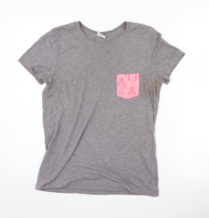 Victoria's Secret Women's Grey Basic T-Shirt XS
