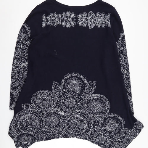 Autonomy Women's Black L Pullover Geometric Jumper