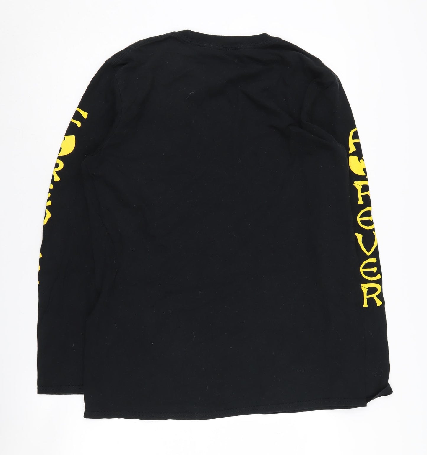 Gildan Men's Black Long Sleeve T-Shirt Size L