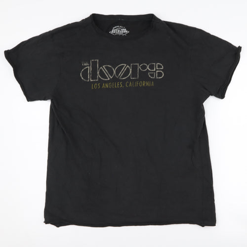Reckless Apparel Men's Black The Doors T-Shirt L
