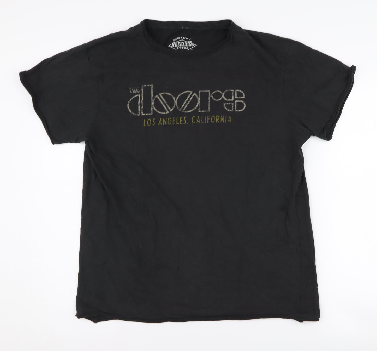 Reckless Apparel Men's Black The Doors T-Shirt L