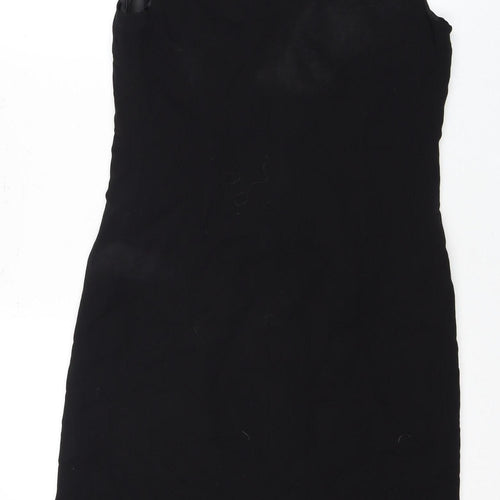 Episode Black Wool Dress, UK 12, Sleeveless Zip