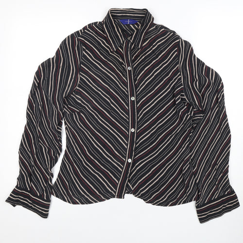 Designers at Debenhams Women’s Black Striped Silk Shirt
