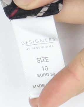 Designers at Debenhams Women’s Black Striped Silk Shirt