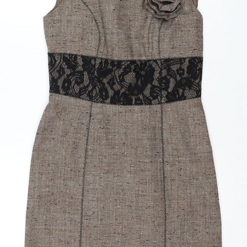 Jessica Howard Women's Brown Sheath Dress Size 10