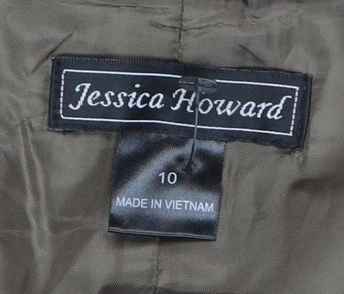 Jessica Howard Women's Brown Sheath Dress Size 10