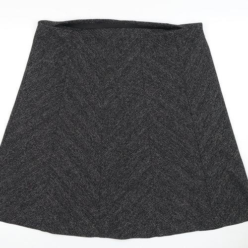 Marks and Spencer Women Black A-Line Knee Length Skirt
