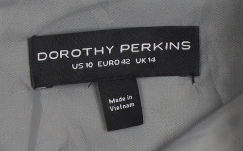 Dorothy Perkins Women's Grey Sheath Dress Size 14