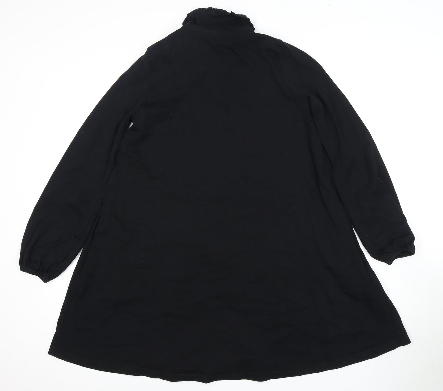 ASOS Women’s Black Shirt Dress Size 8 Cotton Collared