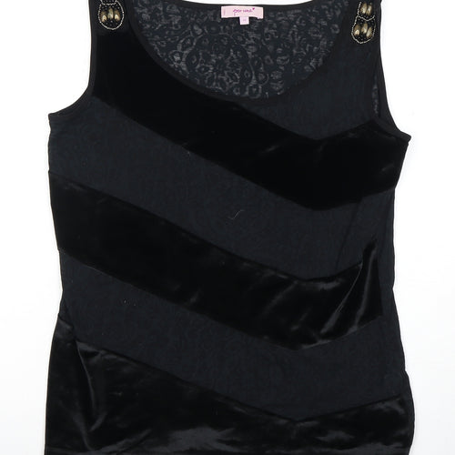 Marks and Spencer Women's Black Tank Top, Size 14