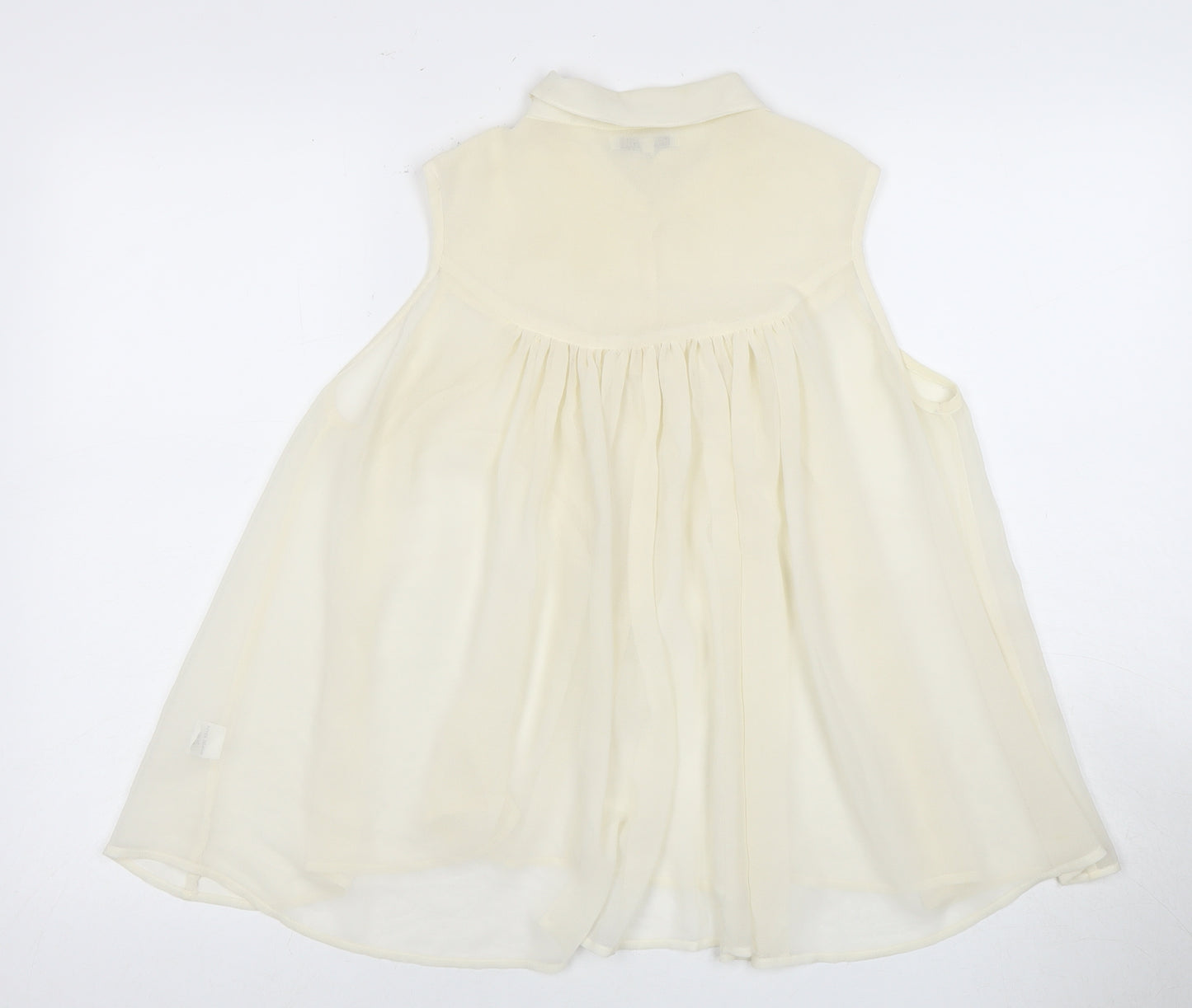 River Island Women's Ivory Embroidered Tunic Blouse Size 12