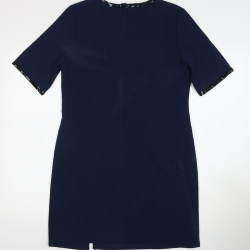 Fever London Blue Sheath Party Dress Size 12