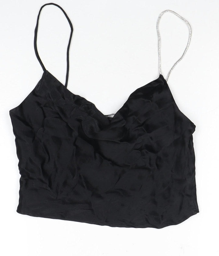Zara Women's Black Camisole Tank - Size 8