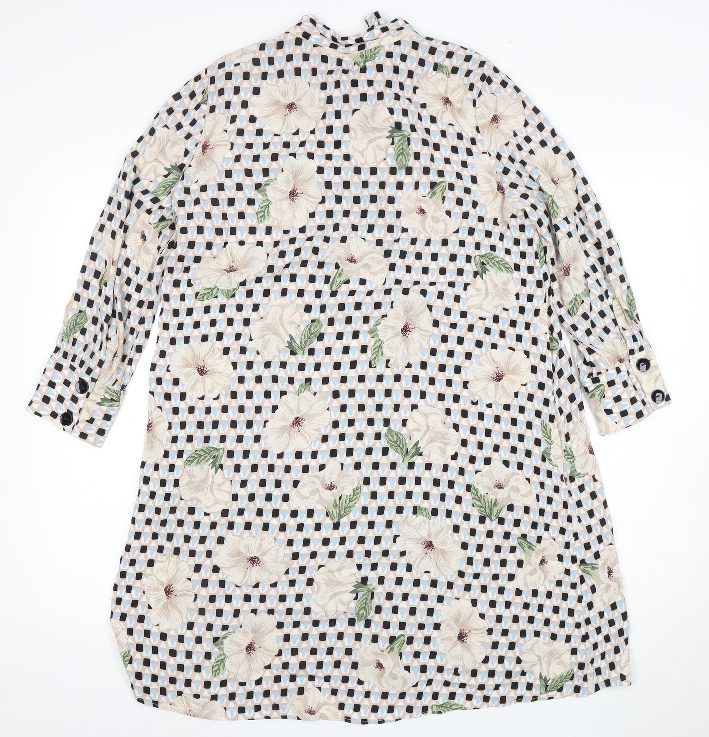 Zara Basic Women's Floral Shirt Dress, Size S
