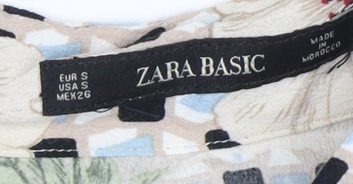 Zara Basic Women's Floral Shirt Dress, Size S