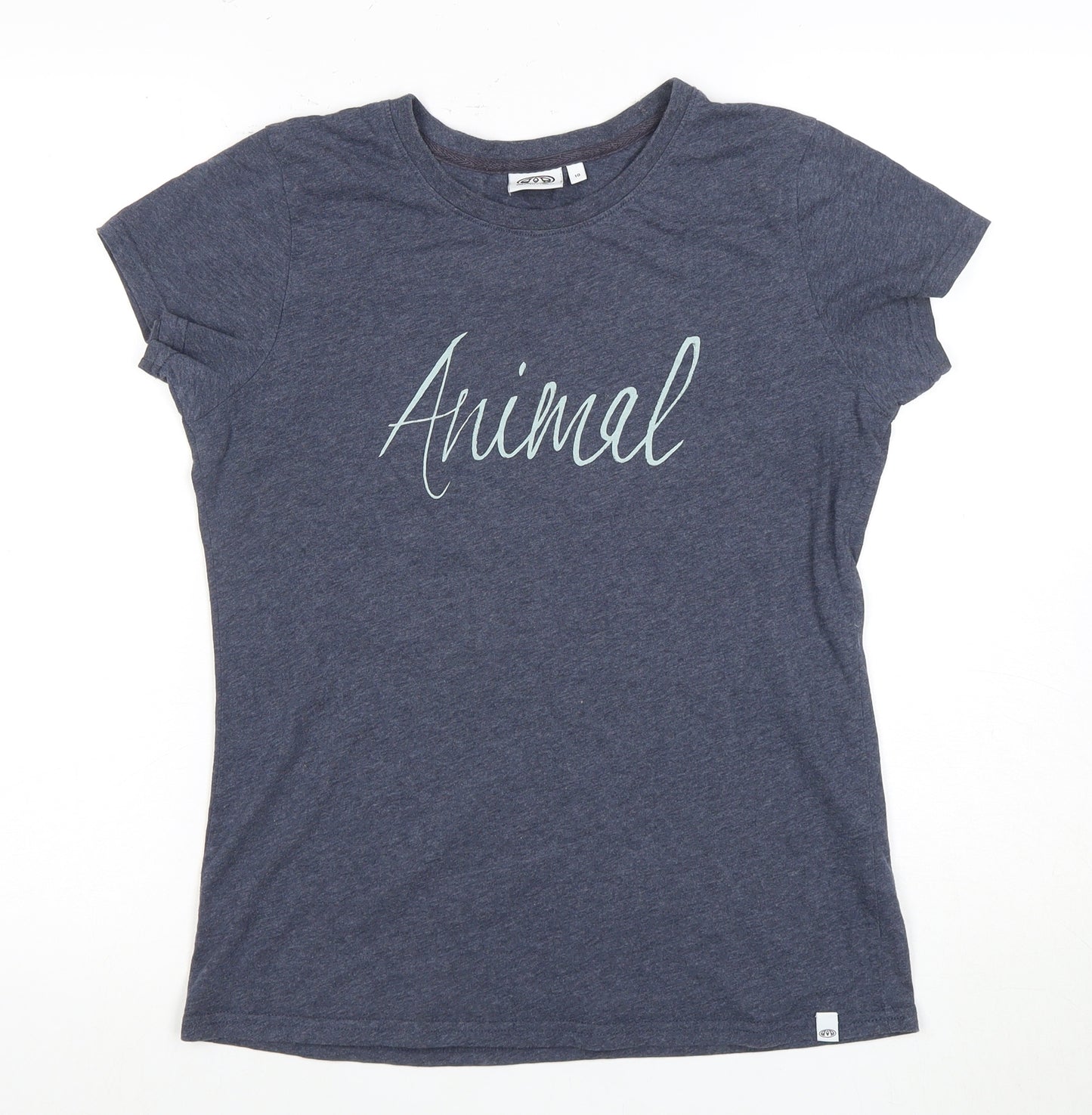 Animal Women's Blue T-Shirt, Size 10, Casual Style
