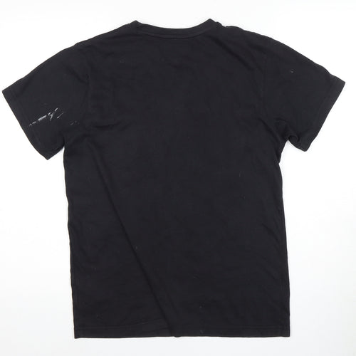 Henleys Men's Black M Short Sleeve Logo T-Shirt
