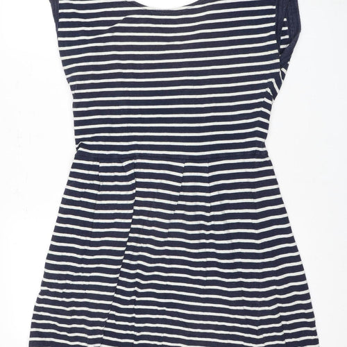 French Connection Women's Blue Striped Dress Size 16