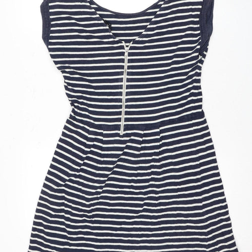French Connection Women's Blue Striped Dress Size 16