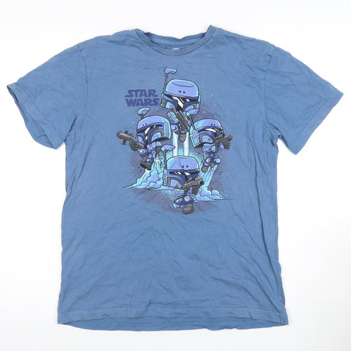 Pop! Tees Star Wars Men's Blue T-Shirt Medium