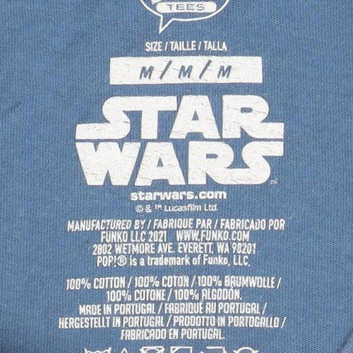 Pop! Tees Star Wars Men's Blue T-Shirt Medium