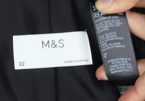 Marks and Spencer Women's Black Suit Jacket Size 22