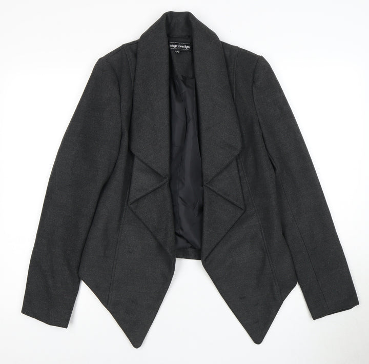 Vintage Boutique Women's Grey Blazer Size 12 Lined