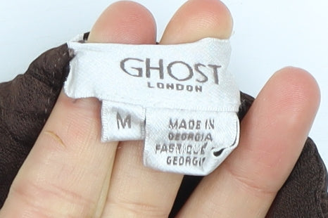 Ghost London Women's Brown Wide-Leg Trousers M