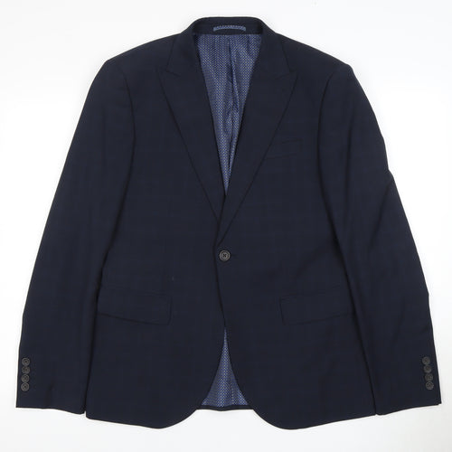 Next Men's Blue Blazer - Size 40R Two-Button, Formal