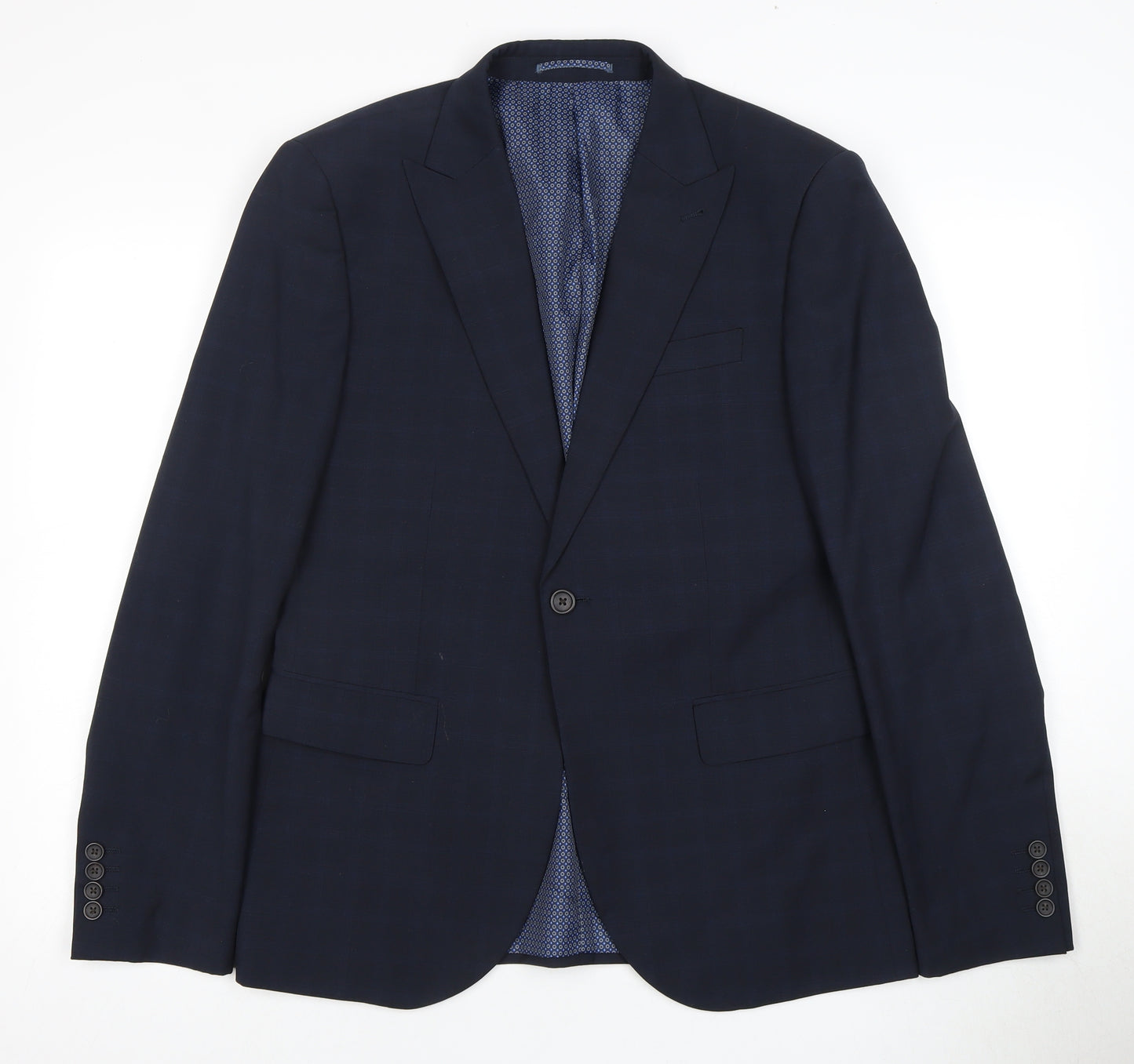 Next Men's Blue Blazer - Size 40R Two-Button, Formal