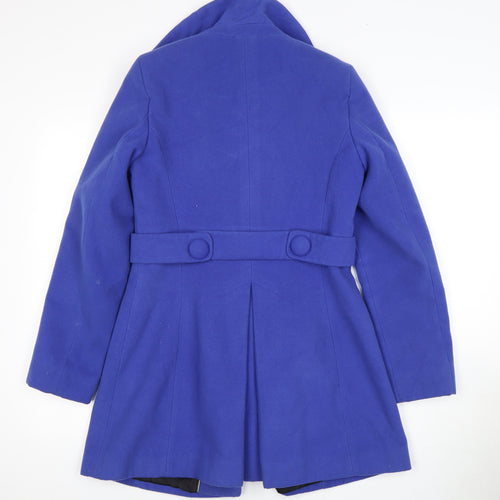 Marks & Spencer Women's Blue Mid-Length Coat Size 10