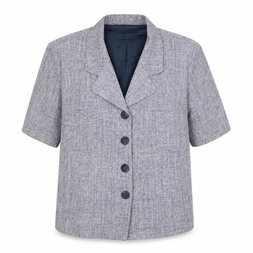 Roman Originals Women's Grey Blazer, Size 16, Regular Fit