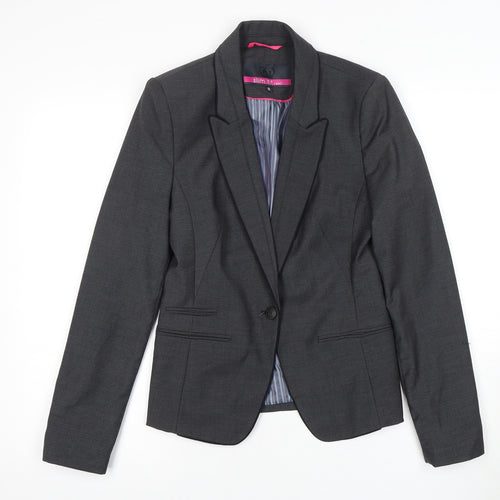 Next Women's Black Slim Fit Suit Jacket Size 8