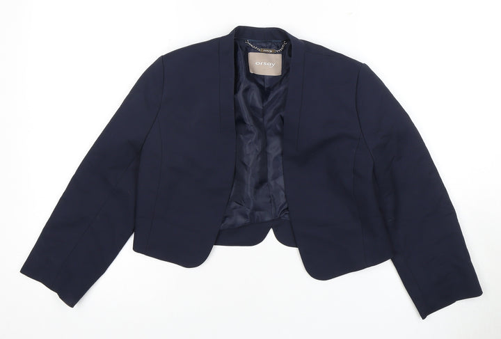 Orsay Women's Blue Blazer Size 6 Regular Fit