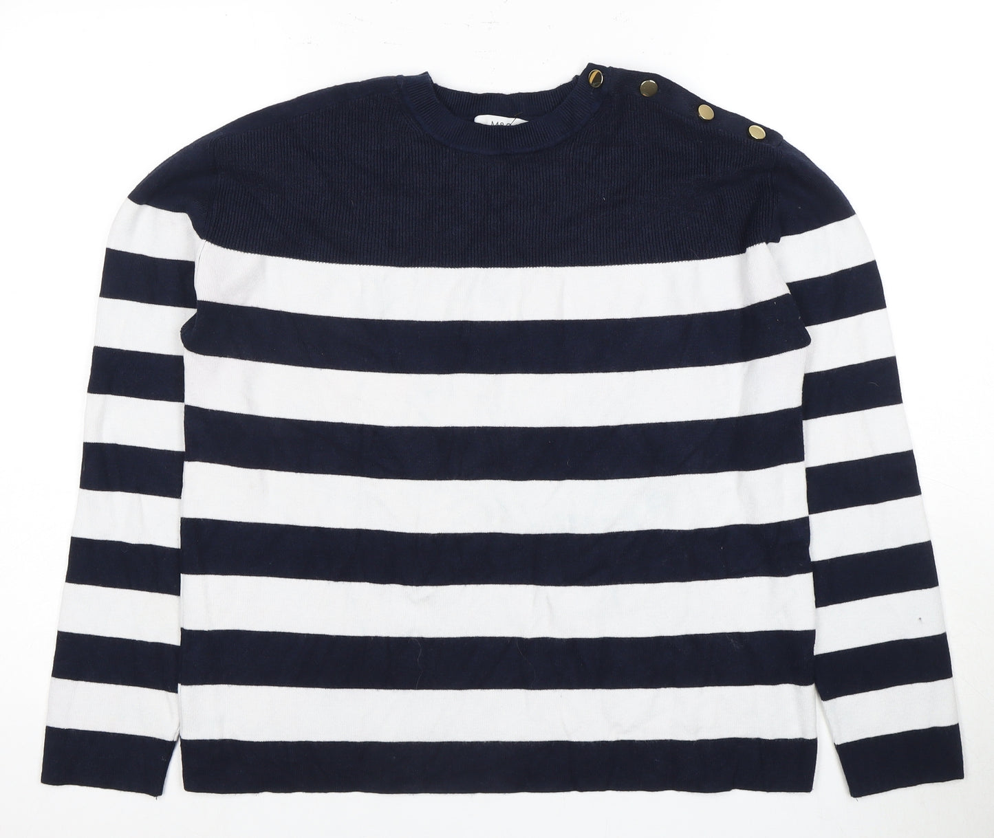 Marks and Spencer Women's Striped Knit Top M