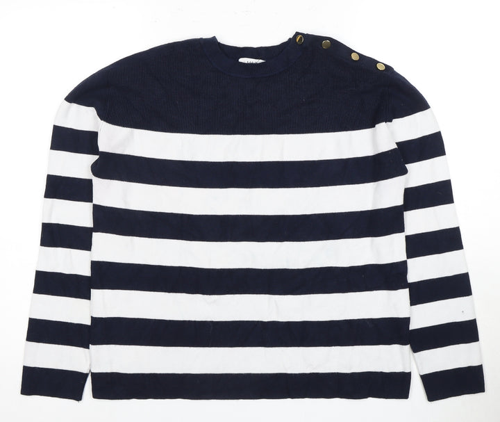 Marks and Spencer Women's Striped Knit Top M
