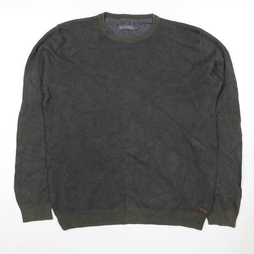 RJR John Rocha Men's Grey Cotton Pullover Jumper M
