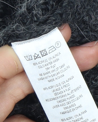 French Connection Grey Knit Cape Women XS