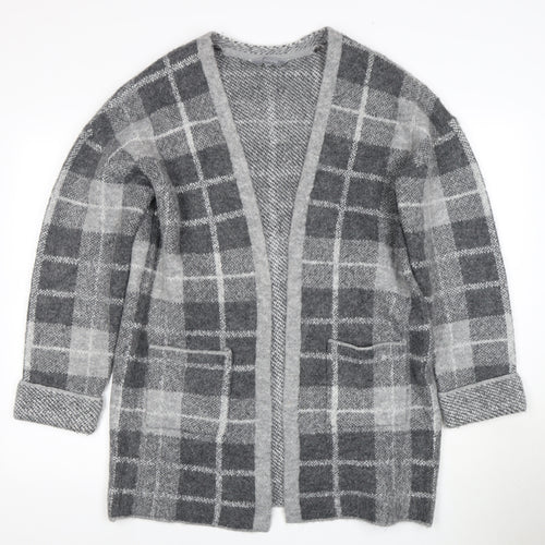 Principles Women's Grey Check Cardigan Size 14