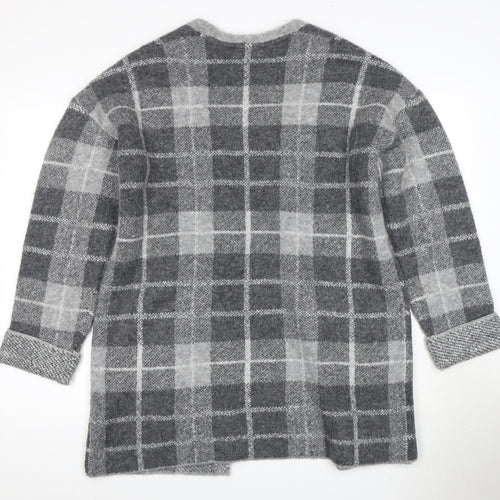 Principles Women's Grey Check Cardigan Size 14
