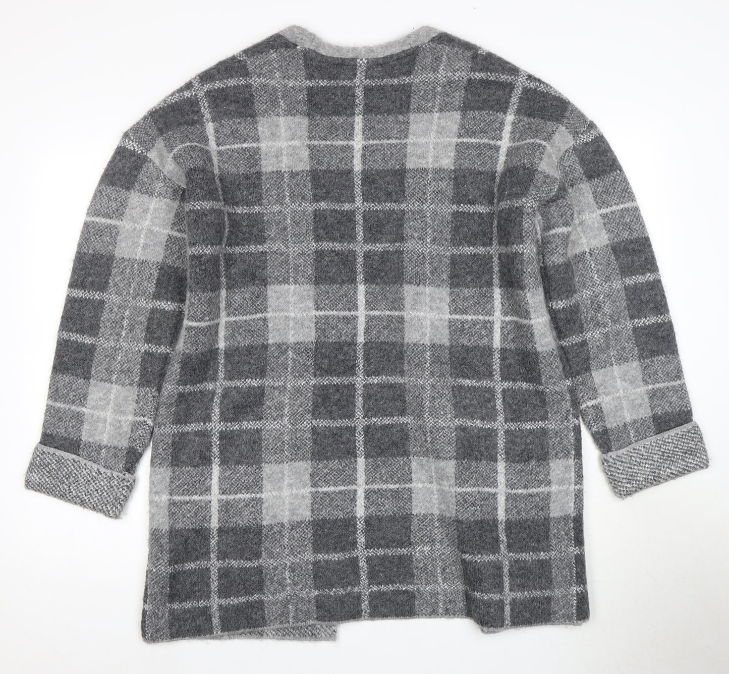 Principles Women's Grey Check Cardigan Size 14