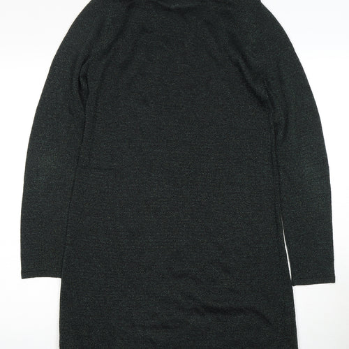 Topshop Women Green Knit Pullover Dress Size 10