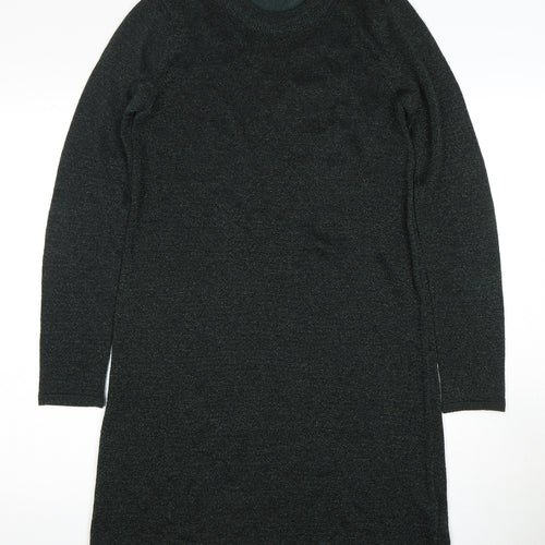 Topshop Women Green Knit Pullover Dress Size 10