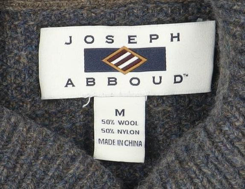 Joseph Abboud Grey Wool Pullover Men's Jumper M
