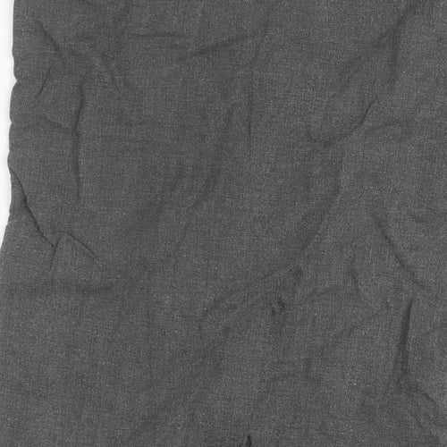 Next Women's Grey Linen Viscose Trousers Size 16