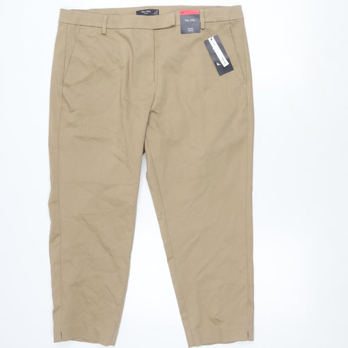 Marks and Spencer Women's Brown Slim Trousers, Size 18